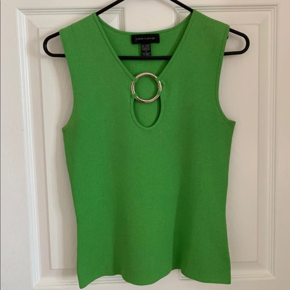 Green Knit Top